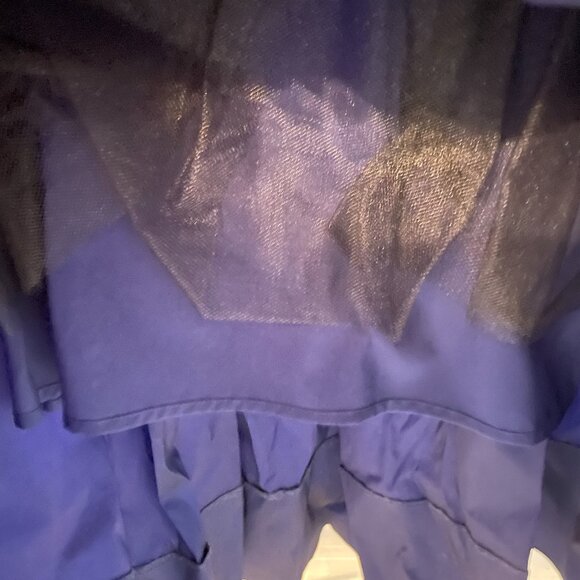 Eliza J Navy Midi High Low Skirt – Size 12 - Picture 4 of 6